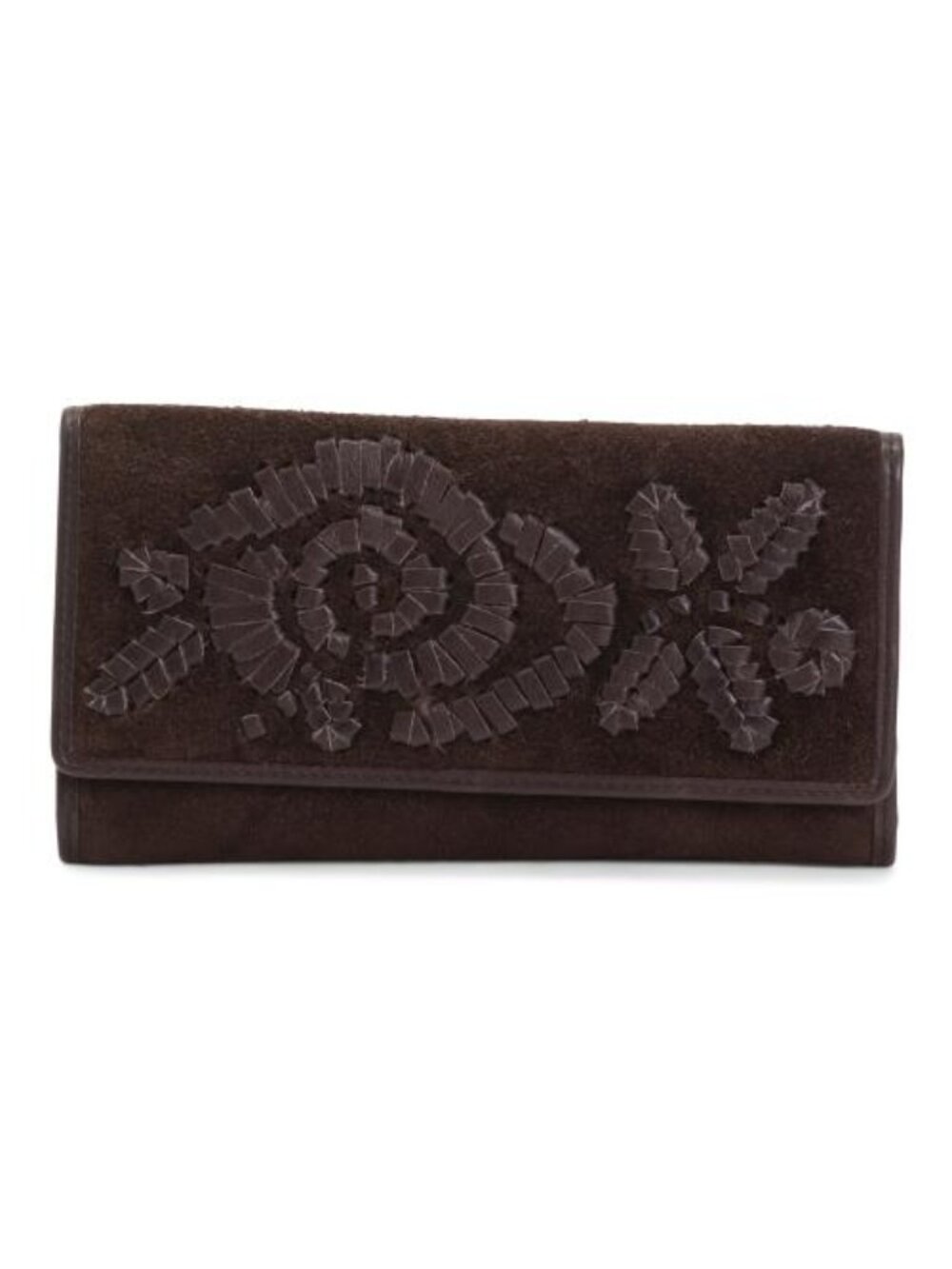 MARTA PONTI Suede Large Flap Wallet